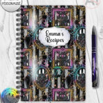 20157 bat frames personalised gothic notebook 2