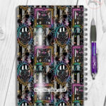 20157 bat frames personalised gothic notebook 3