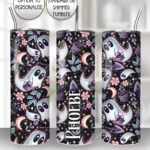 gardening ghosts gothic straight tumbler option to personalise