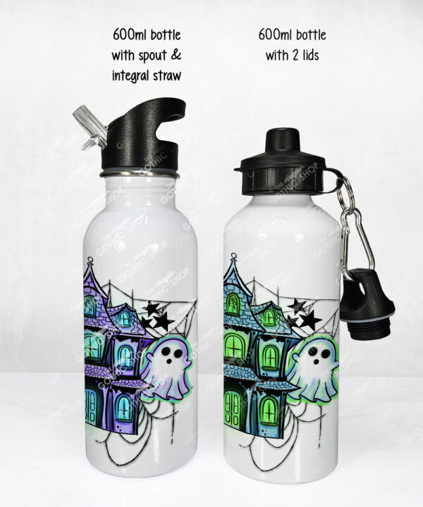 20164 haunted house personalised water bottle 3