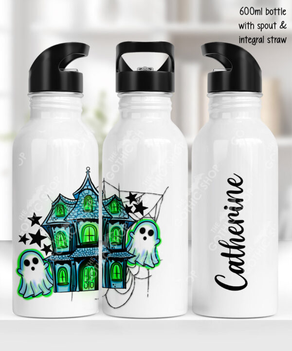 20164 haunted house personalised water bottle 5