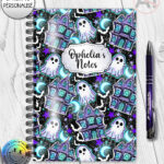 20165 haunted house personalised notebook 2