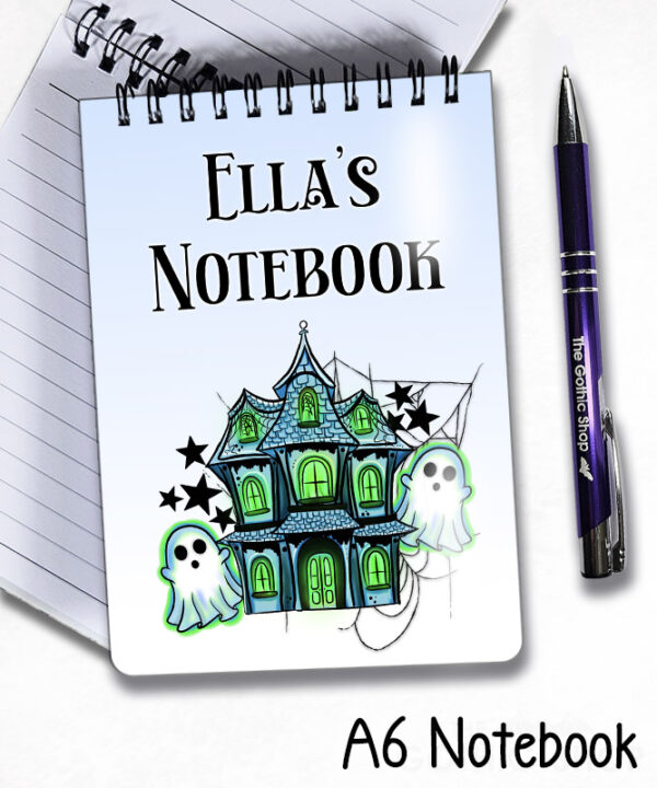 20165 haunted house personalised notebook 4
