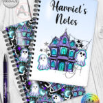 20165 haunted house personalised notebook 6