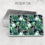 20166 haunted house personalised storage tin 2