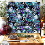 20167 haunted house personalised chopping board 1