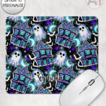 20169 haunted house personalised mousemat 2