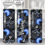 midnight cats gothic straight tumbler option to personalise