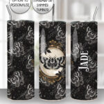 glow moths gothic straight tumbler option to personalise (copy)