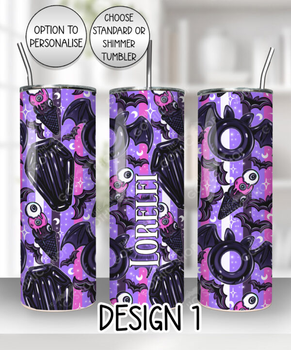 summer gothic pool floaties straight tumbler option to personalise