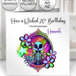 20192 personalised skeleton fairy gothic card 1