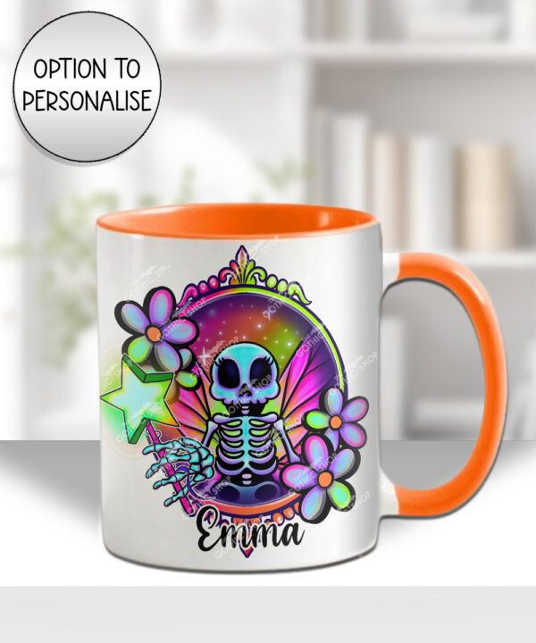 20193 personalised skeleton fairy gothic mug 1