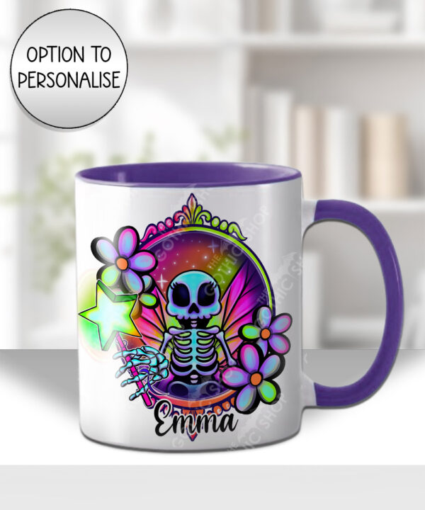 20193 personalised skeleton fairy gothic mug 2