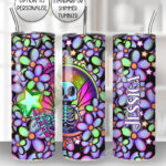 20194 personalised skeleton fairy gothic tumbler 1