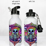 20195 personalised skeleton fairy gothic water bottle 4