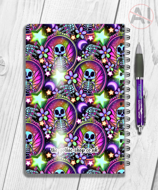 20196 personalised skeleton fairy gothic notebook 3