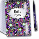 20196 personalised skeleton fairy gothic notebook 5