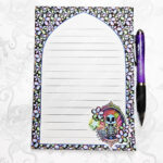 skeleton fairy cameo gothic a5 notepad