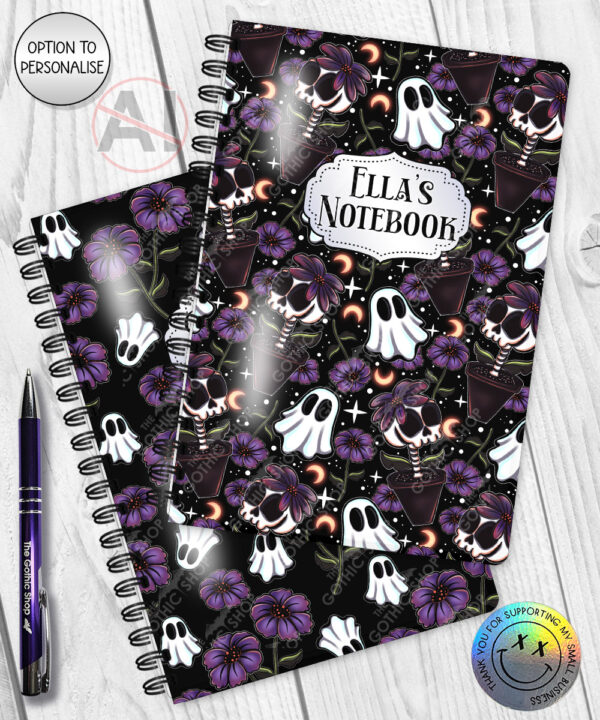 20200 skellie plant gothic notebook 1