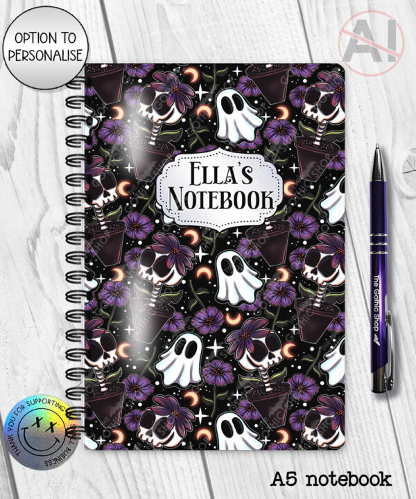20200 skellie plant gothic notebook 2