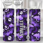 20207 purple deathmoth gothic moth personalised tumbler 2