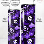 20207 purple deathmoth gothic moth personalised tumbler 3