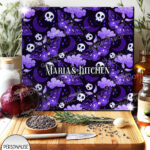 20209 purple deathmoth gothic moth personalised chopping board 1