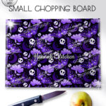 20209 purple deathmoth gothic moth personalised chopping board 3