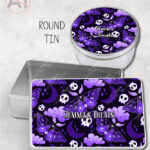 20210 purple deathmoth gothic moth personalised tin 1