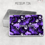20210 purple deathmoth gothic moth personalised tin 2