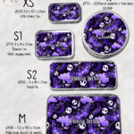 20210 purple deathmoth gothic moth personalised tin 3
