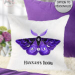 20213 purple deathmoth gothic moth personalised cushion 1