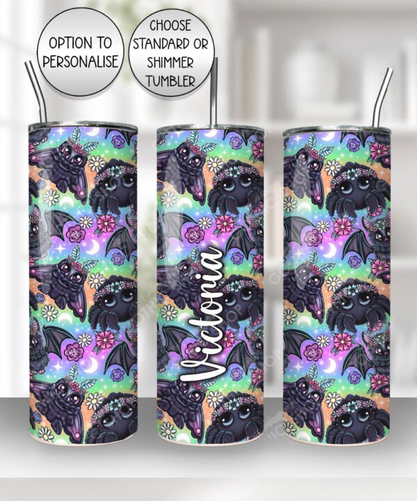 20217 floral creatures gothic tumbler 2