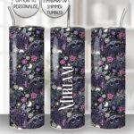 20217 floral creatures gothic tumbler 3