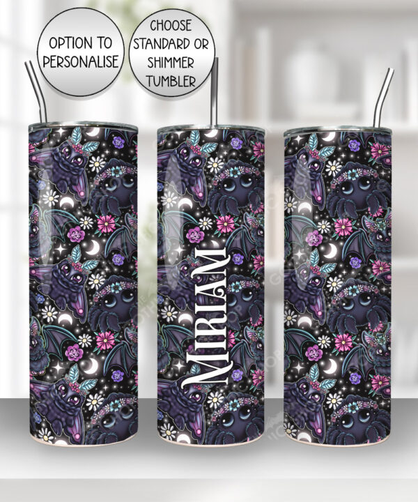 20217 floral creatures gothic tumbler 3