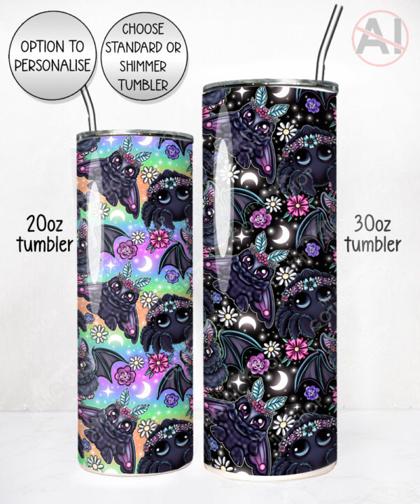 20217 floral creatures gothic tumbler 4