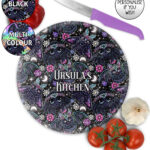 20218 floral creatures gothic chopping board 2