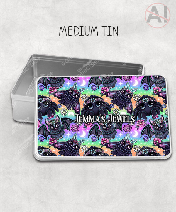 20219 floral creatures gothic storage tin 2