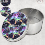 20219 floral creatures gothic storage tin 4