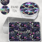20219 floral creatures gothic storage tin 5