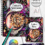 20229 celestial sun moon notebook 3