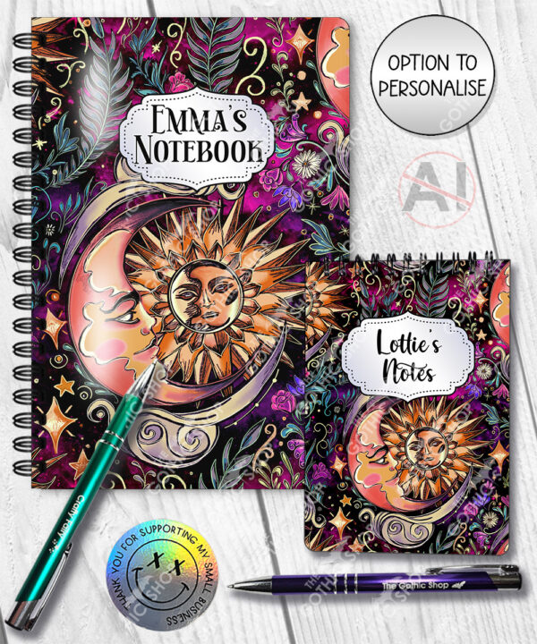 20229 celestial sun moon notebook 3