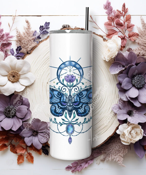 20233 personalised whimsical celestial butterfly tumbler 3