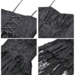 lilith black lace high low corset gothic dress by dark in love