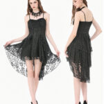 lilith black lace high low corset gothic dress by dark in love