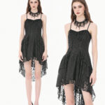 lilith black lace high low corset gothic dress by dark in love
