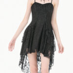 lilith black lace high low corset gothic dress by dark in love