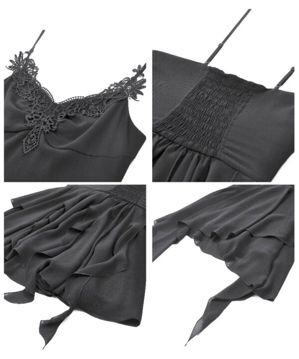nyx gothic black asymmetrical handkerchief dress by dark in love