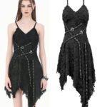 ravenna black distressed lace gothic dress by dark in love