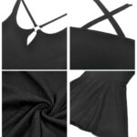 serrafina gothic black cross back skater dress by dark in love